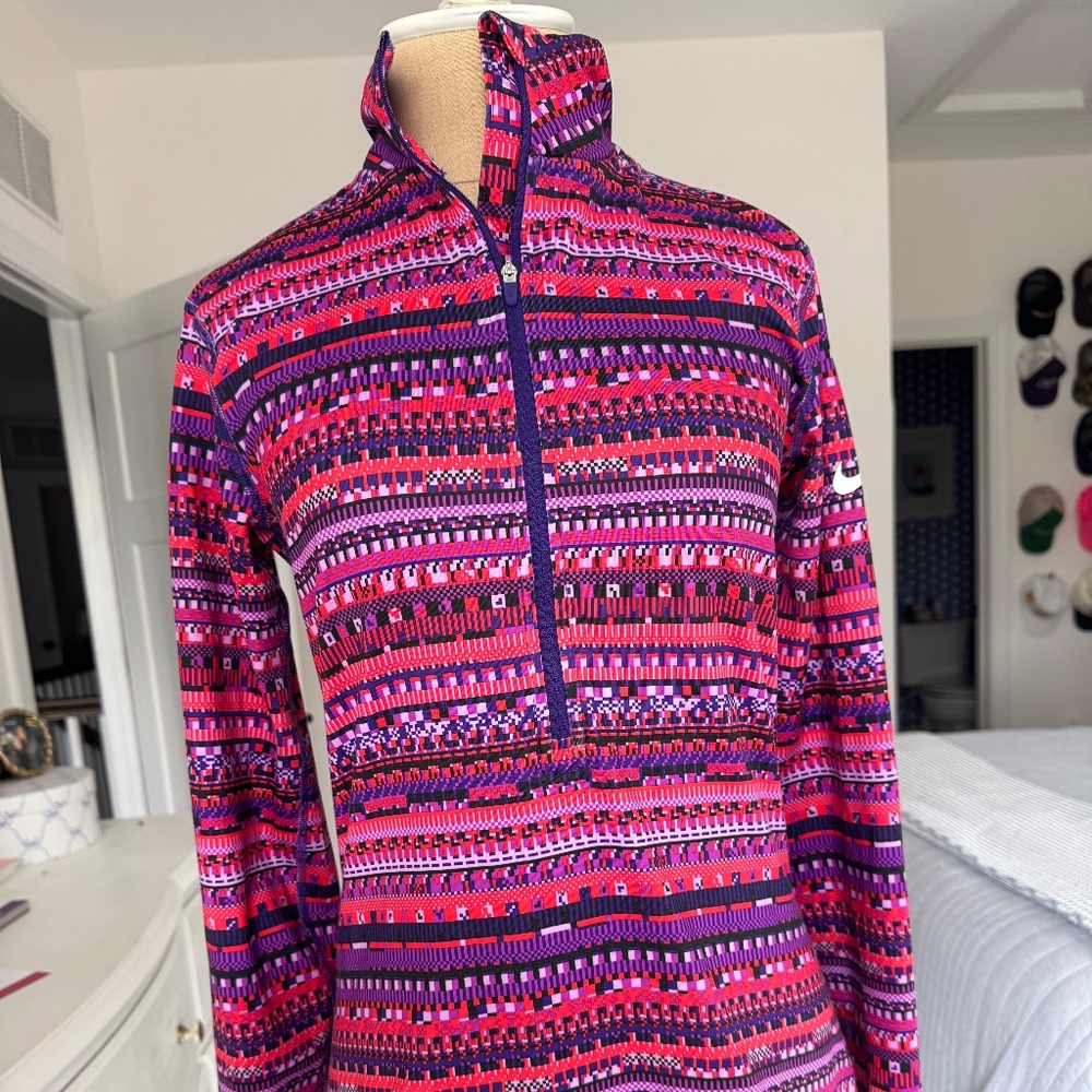 Nike Dry-Fit Half Zip Warm Up Jacket Size M